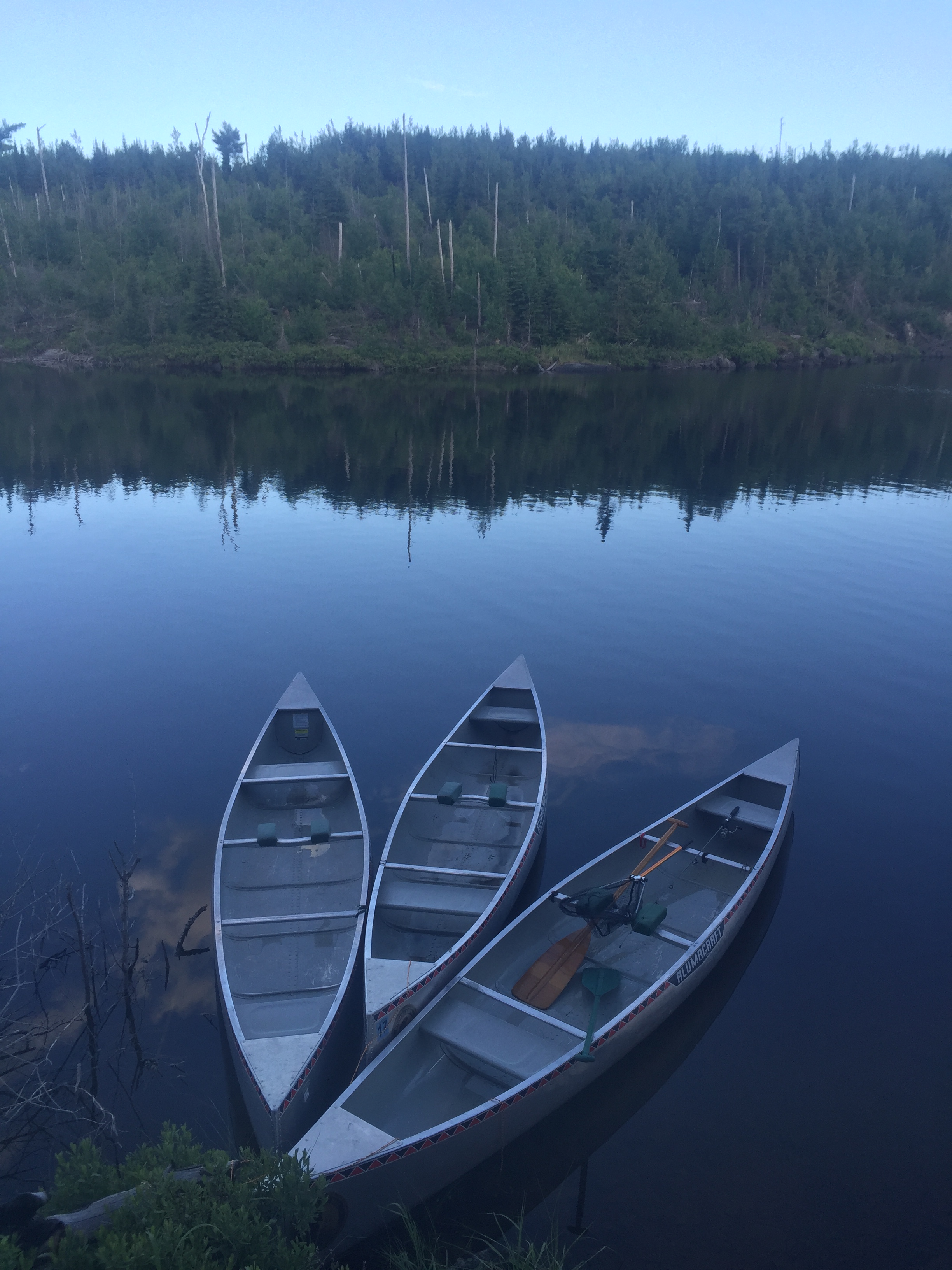 3 canoes